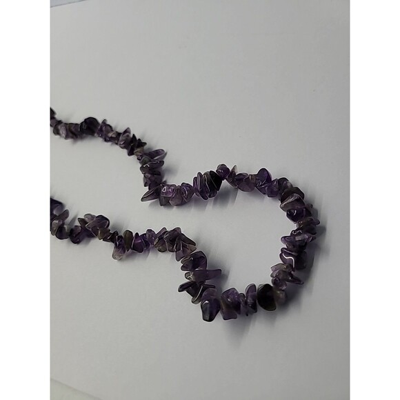 Vintage Premier Designs Purple Stone Chips Beaded Necklace Flapper Opera Jewelry - Picture 13 of 15